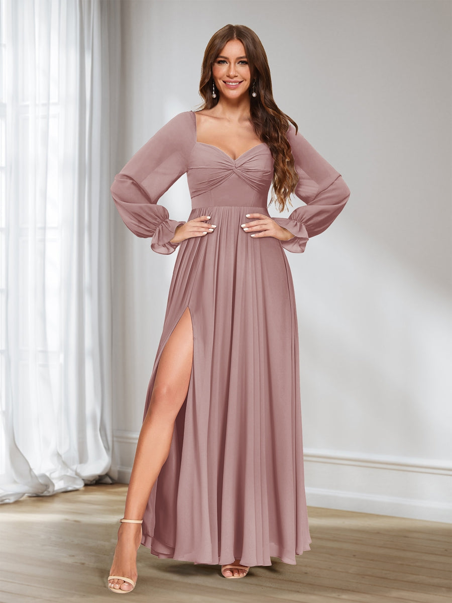 Rosalind Dusty Rose back view bridesmaid dress