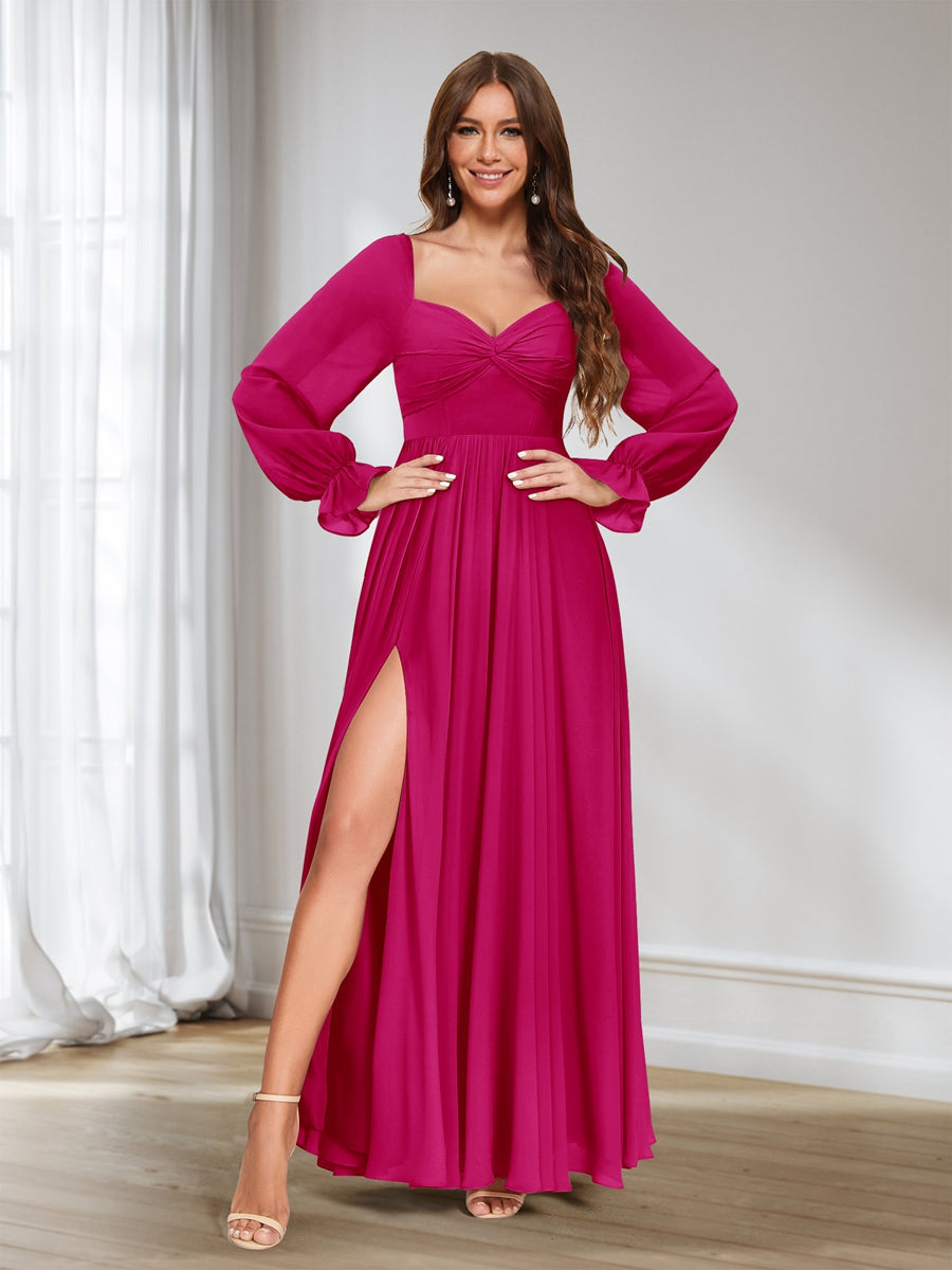 Rosalind Fuchsia back view bridesmaid dress