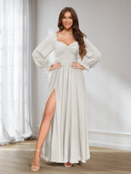 Rosalind Ivory back view bridesmaid dress