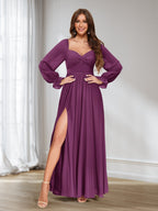 Rosalind Orchid front view bridesmaid dress