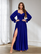 Rosalind Royal Blue back view bridesmaid dress