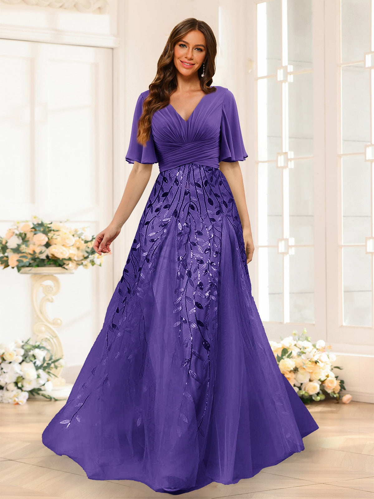 Seraphine Regency front view bridesmaid dress