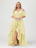 Zaria Daffodil front view wedding guest dress