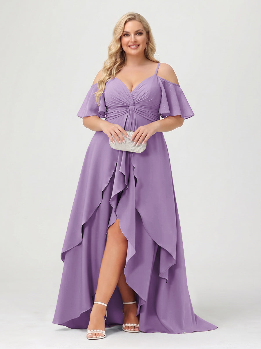 Zaria Wisteria front view wedding guest dress