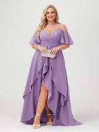 Zaria Wisteria front view wedding guest dress