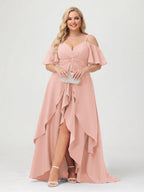 Zaria Lavender front view wedding guest dress