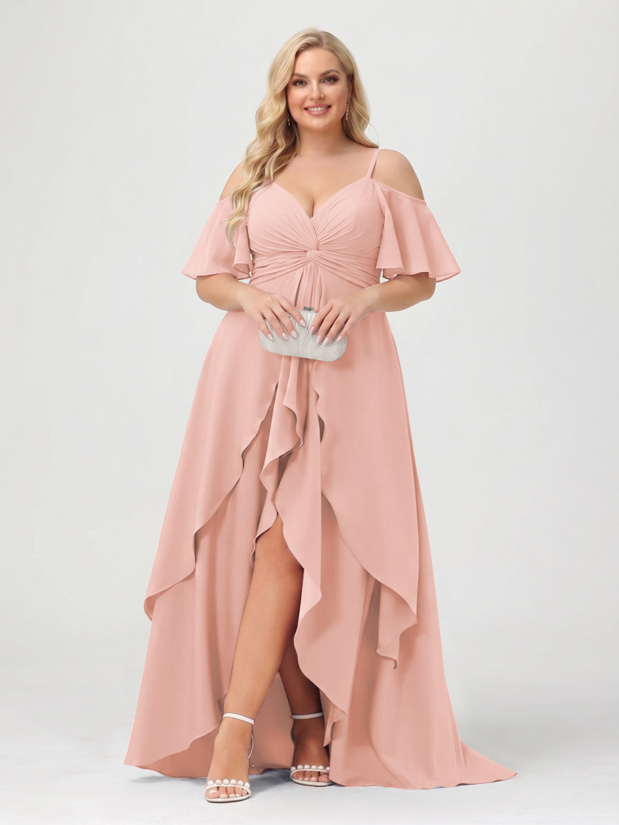 Zaria Lavender front view wedding guest dress