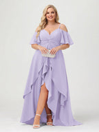 Zaria Lilac back view wedding guest dress