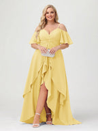 Zaria Gold back view wedding guest dress