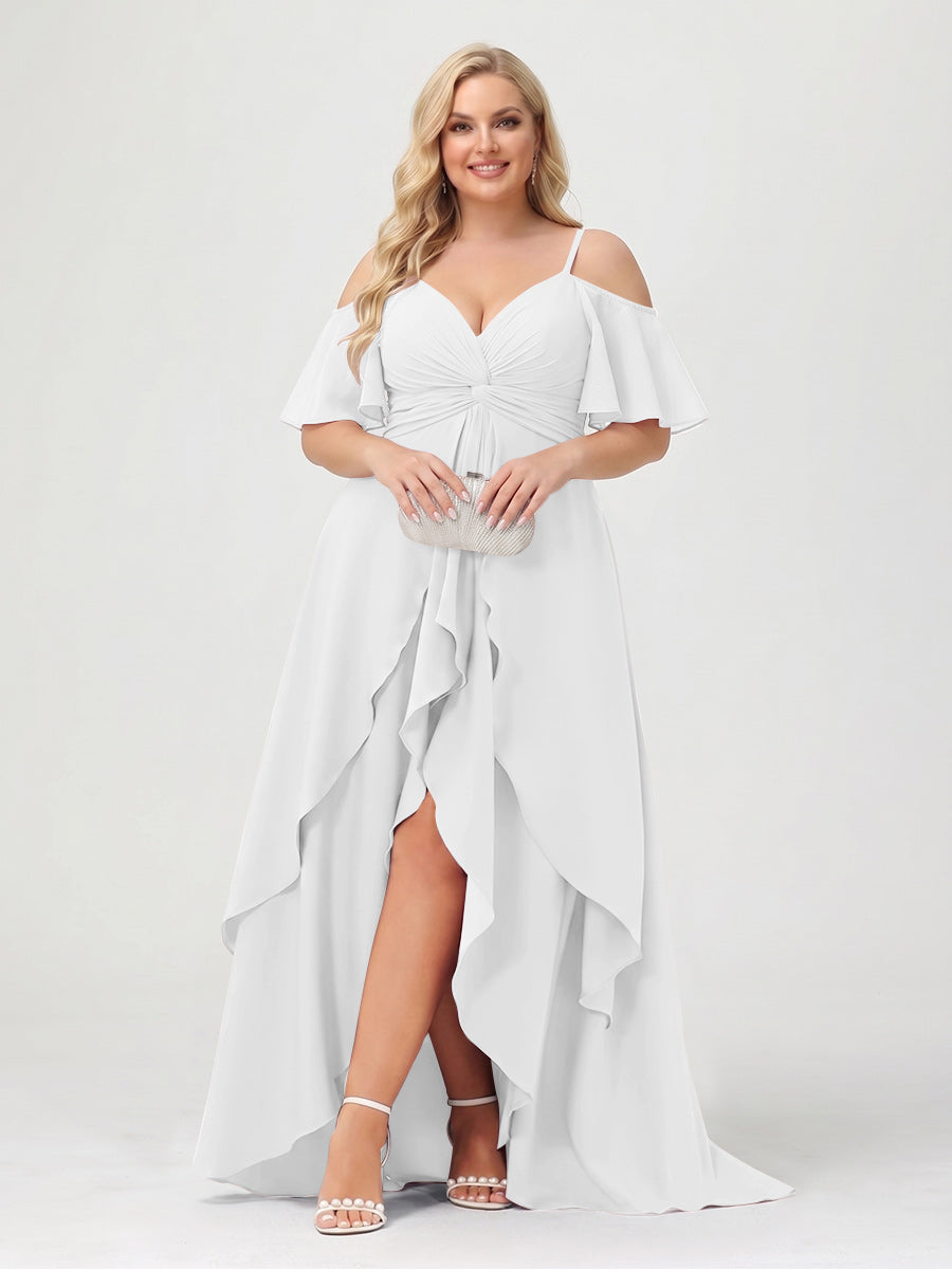 Zaria Ivory back view wedding guest dress