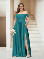 Wren Turquoise back view bridesmaid dress