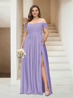 Wren Lilac back view bridesmaid dress