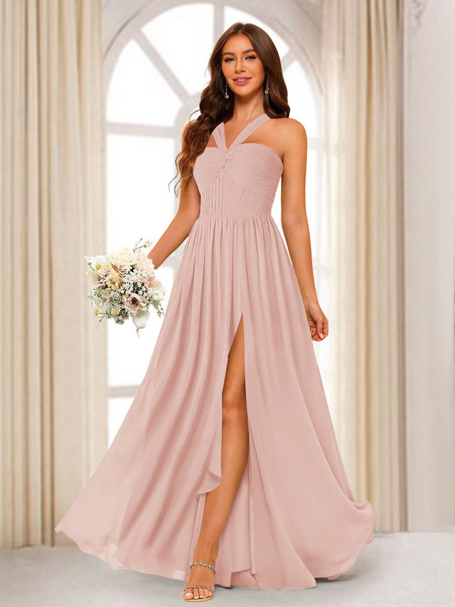 Bellamy Blush front view bridesmaid dress