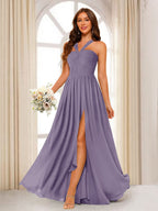 Bellamy Wisteria back view bridesmaid dress