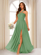 Bellamy Sage Green side view bridesmaid dress