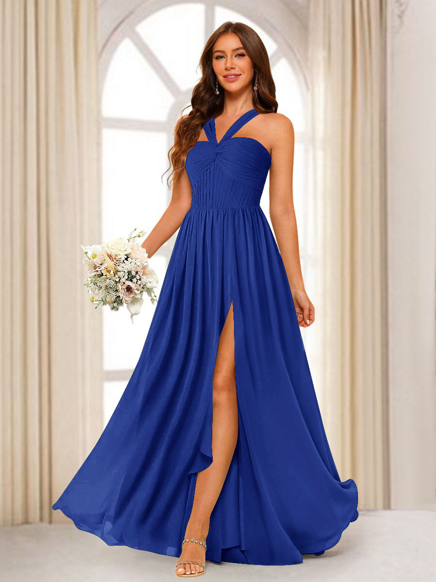 Bellamy Royal Blue front view bridesmaid dress