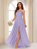 Bellamy Lilac front view bridesmaid dress