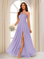 Bellamy Lilac front view bridesmaid dress