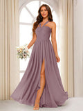 Bellamy Mauve front view bridesmaid dress
