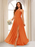 Bellamy Orange front view bridesmaid dress