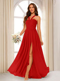 Bellamy Red front view bridesmaid dress