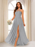 Bellamy Silver front view bridesmaid dress