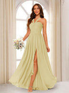Bellamy Yellow front view bridesmaid dress