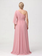 Vesper Rose Pink back view wedding guest dress