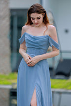 Elegant A Line Floor Length Chiffon Bridesmaid Dress Bridesmaid Dress