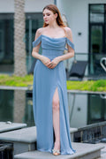 Elegant A Line Floor Length Chiffon Bridesmaid Dress Bridesmaid Dress