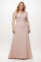 Elegant A Line Floor Length Chiffon Bridesmaid Dress Bridesmaid Dress
