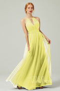 Elegant A Line Floor Length Tulle Bridesmaid Dress Bridesmaid Dress