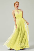 Elegant A Line Floor Length Tulle Bridesmaid Dress Bridesmaid Dress