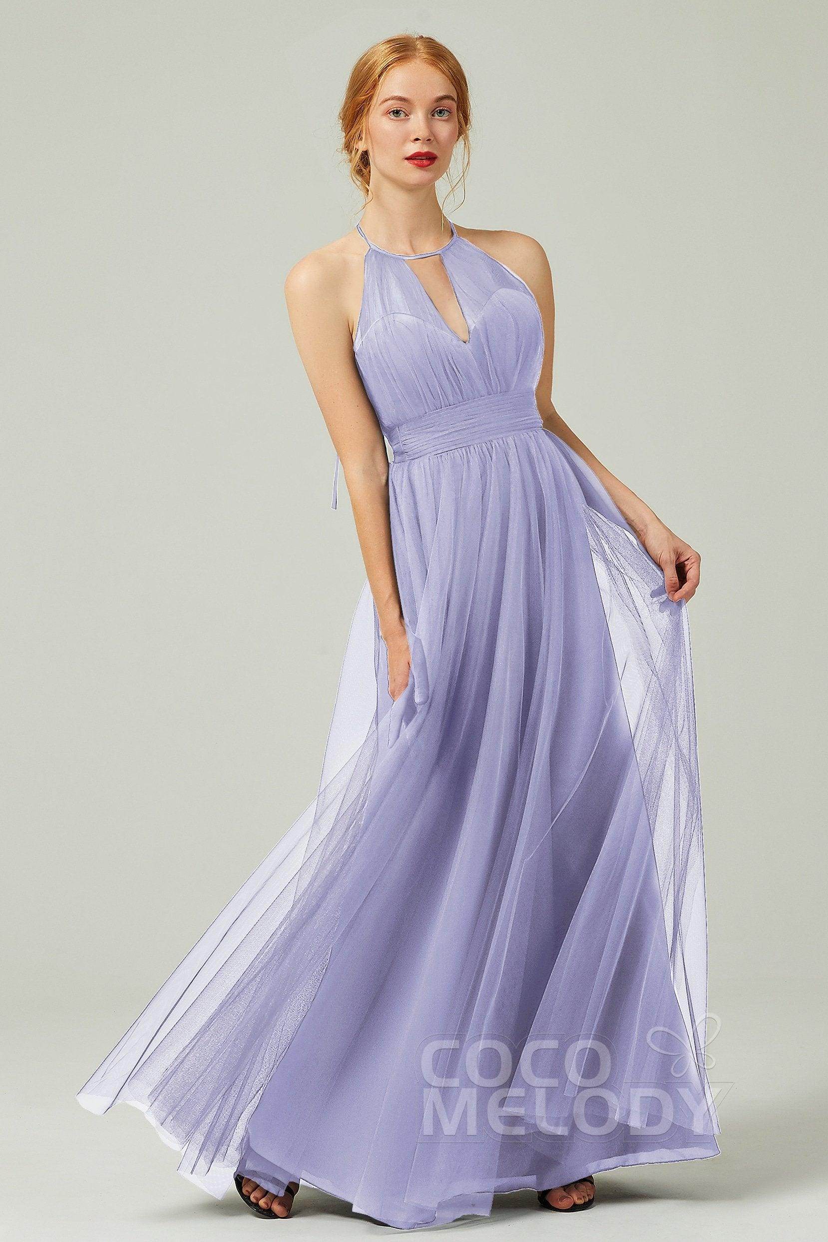 Elegant A Line Floor Length Tulle Bridesmaid Dress Bridesmaid Dress