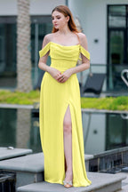 Elegant A Line Floor Length Chiffon Bridesmaid Dress Bridesmaid Dress