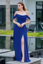 Elegant A Line Floor Length Chiffon Bridesmaid Dress Bridesmaid Dress