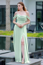 Elegant A Line Floor Length Chiffon Bridesmaid Dress Bridesmaid Dress