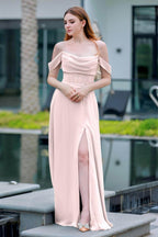 Elegant A Line Floor Length Chiffon Bridesmaid Dress Bridesmaid Dress