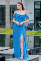 Elegant A Line Floor Length Chiffon Bridesmaid Dress Bridesmaid Dress