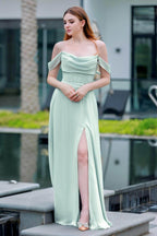 Elegant A Line Floor Length Chiffon Bridesmaid Dress Bridesmaid Dress