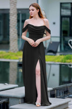 Elegant A Line Floor Length Chiffon Bridesmaid Dress Bridesmaid Dress