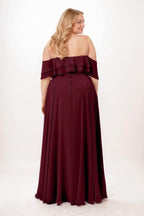 Elegant A Line Maxi Chiffon Bridesmaid Dress Bridesmaid Dress