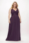 Elegant A Line Maxi Chiffon Bridesmaid Dress Bridesmaid Dress