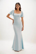Elegant Sheath Column Maxi Chiffon Bridesmaid Dress Bridesmaid Dress