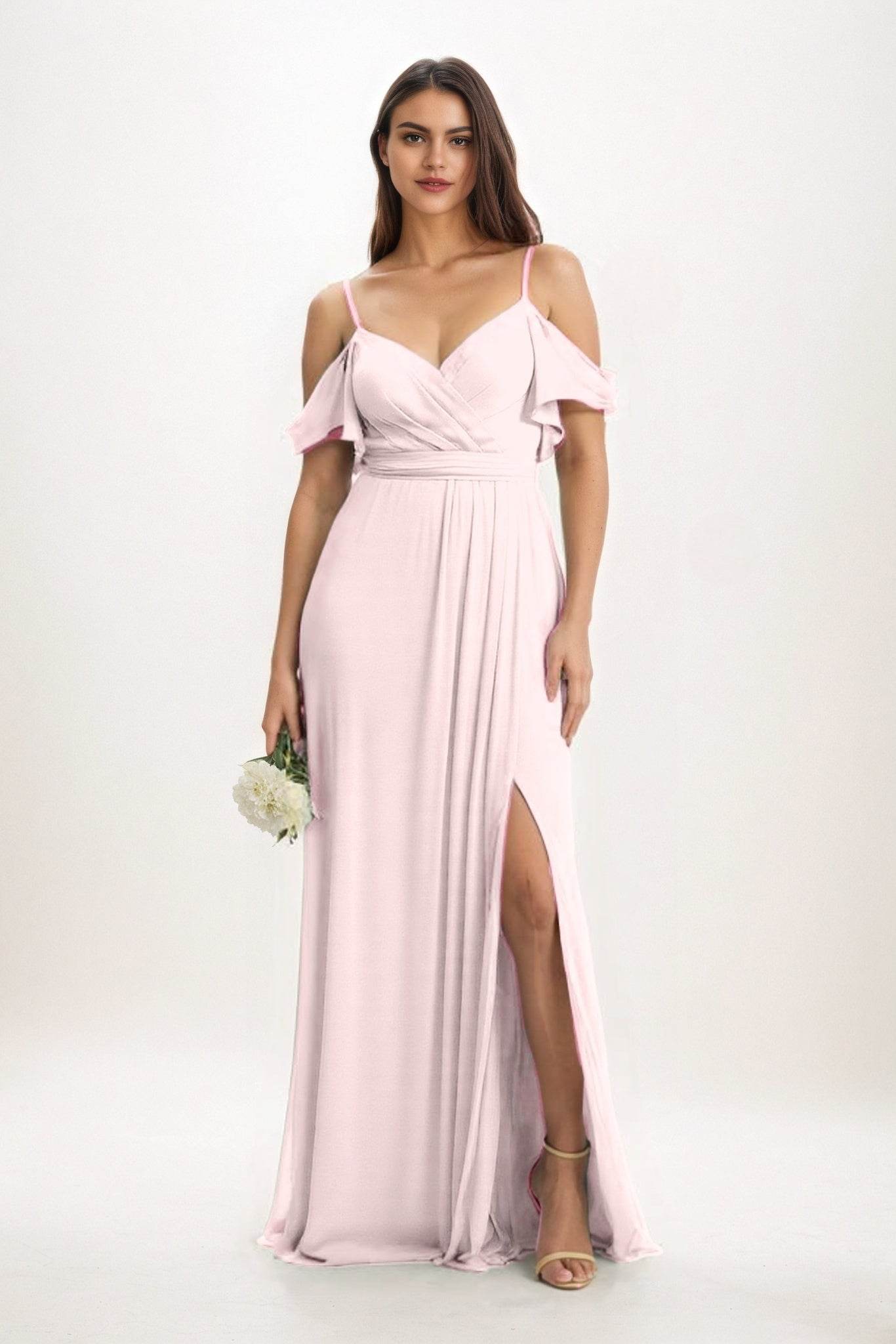 Elegant A Line Maxi Chiffon Bridesmaid Dress Bridesmaid Dress