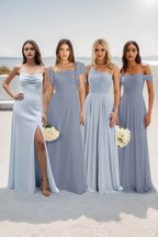 Elegant A Line Maxi Chiffon Bridesmaid Dress Bridesmaid Dress