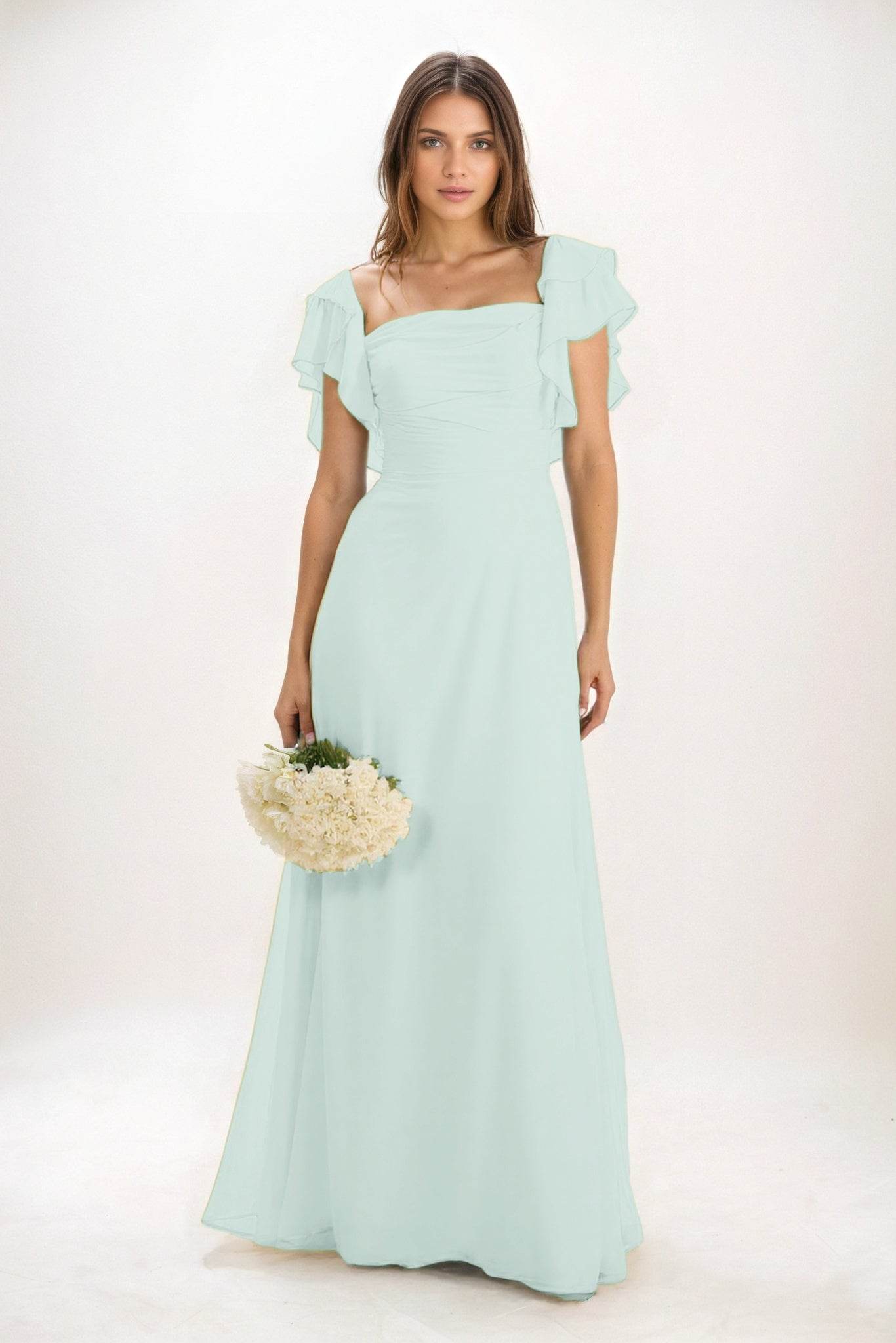 Elegant A Line Maxi Chiffon Bridesmaid Dress Bridesmaid Dress