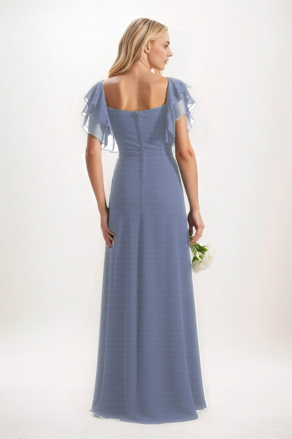 Elegant A Line Maxi Chiffon Bridesmaid Dress Bridesmaid Dress