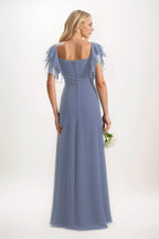 Elegant A Line Maxi Chiffon Bridesmaid Dress Bridesmaid Dress