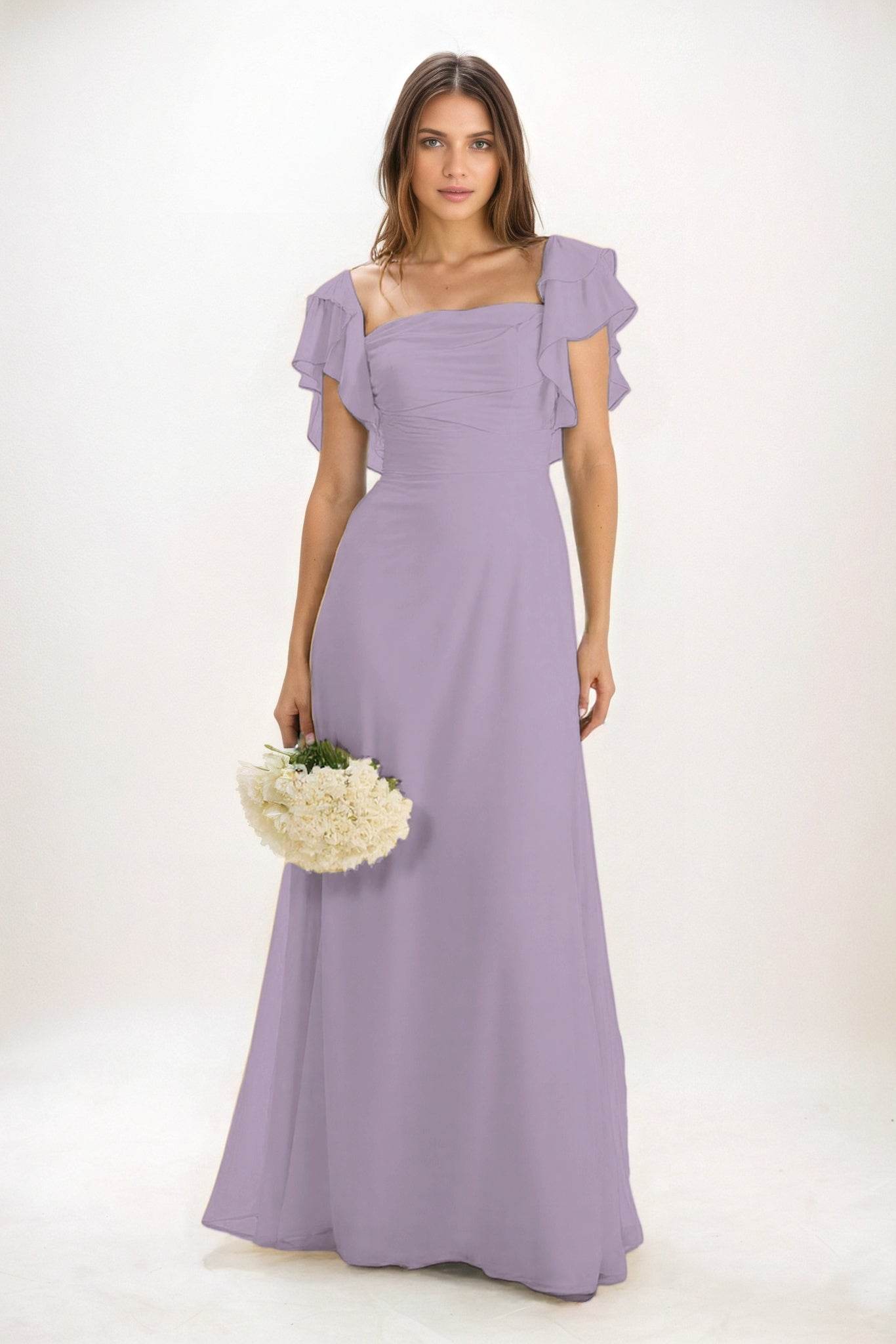 Elegant A Line Maxi Chiffon Bridesmaid Dress Bridesmaid Dress